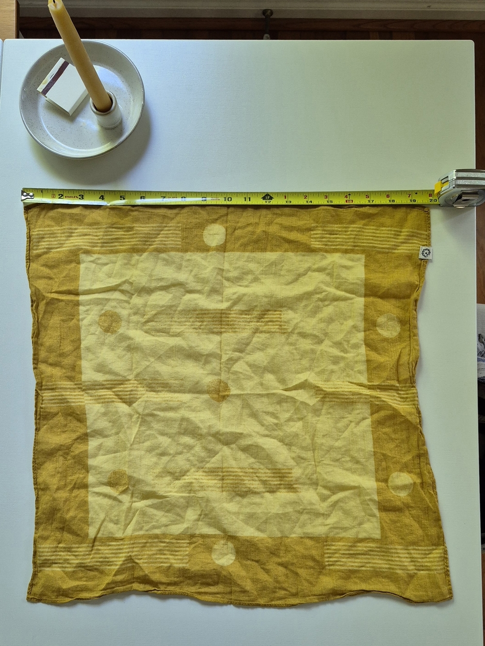 NWOT - Golden Yellow Mustard 100% Cotton Scarf